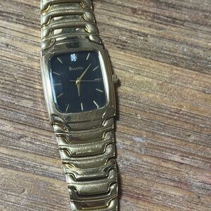 Bulova Gold and Black Watch